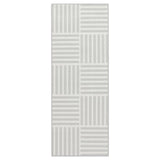 GATUSEKTION kitchen mat, grey/check, 45x120 cm