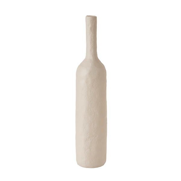 ALU White vase, H 45 cm - Ø 9 cm