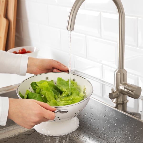 GEMAK colander, off-white, 22 cm