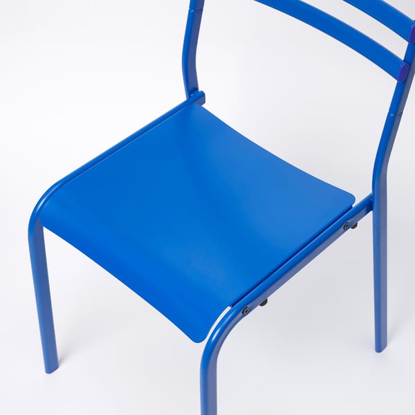 GENESÖN - GENESÖN Chair, metal/blue