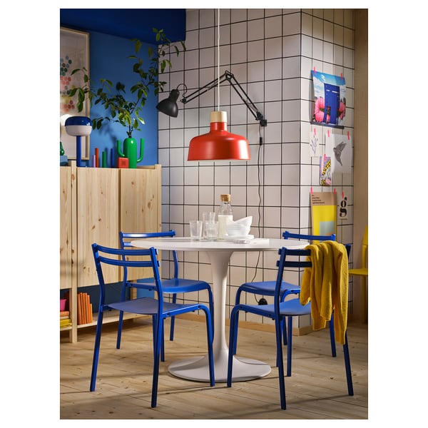 GENESÖN - GENESÖN Chair, metal/blue