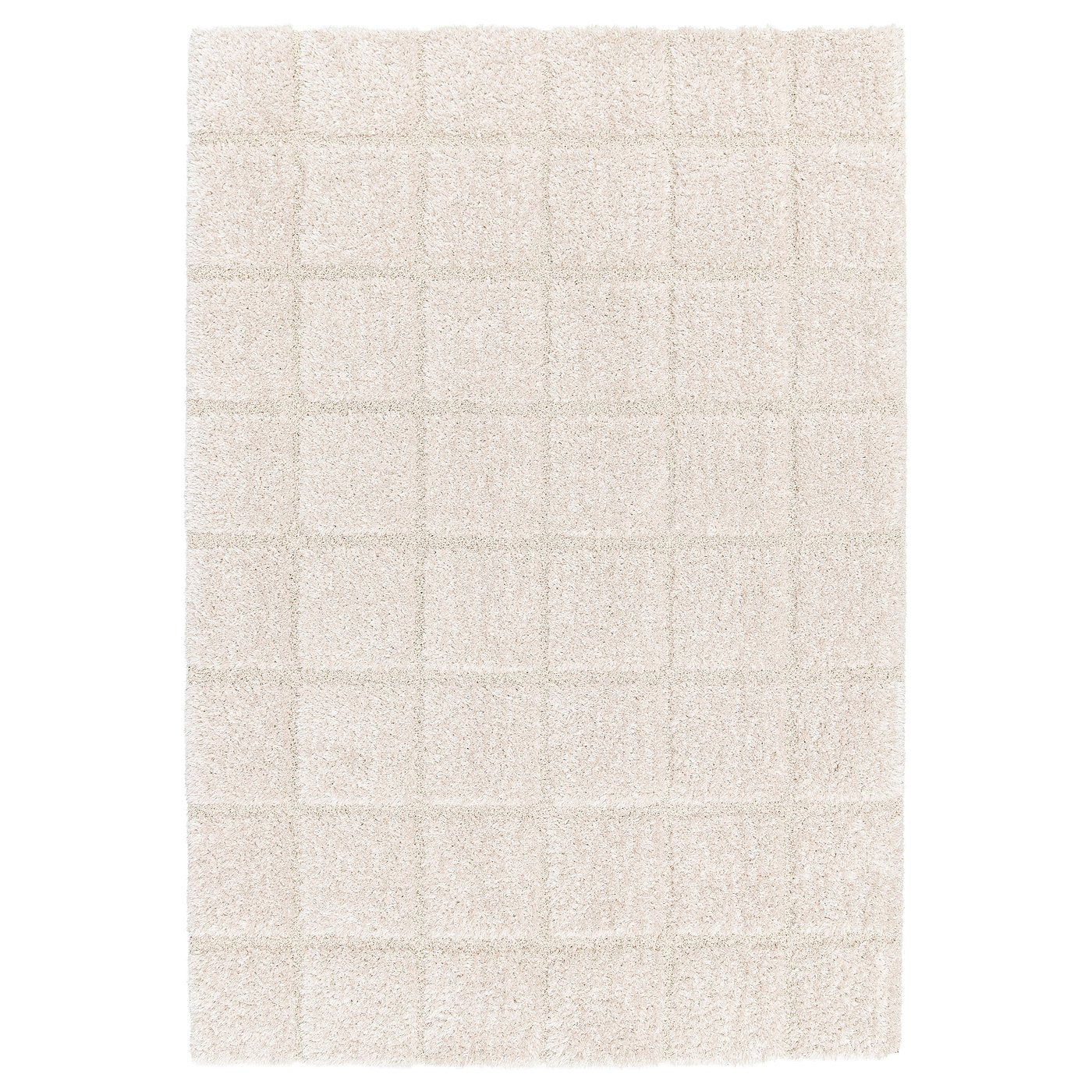GEOLOG rug, high pile, off-white, 160x230 cm