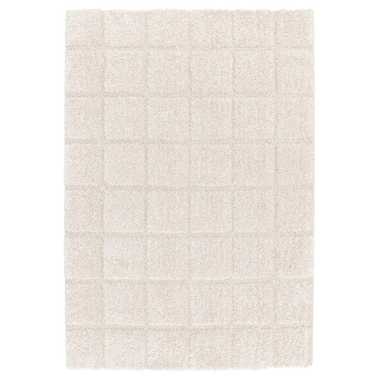 GEOLOG rug, high pile, off-white, 160x230 cm