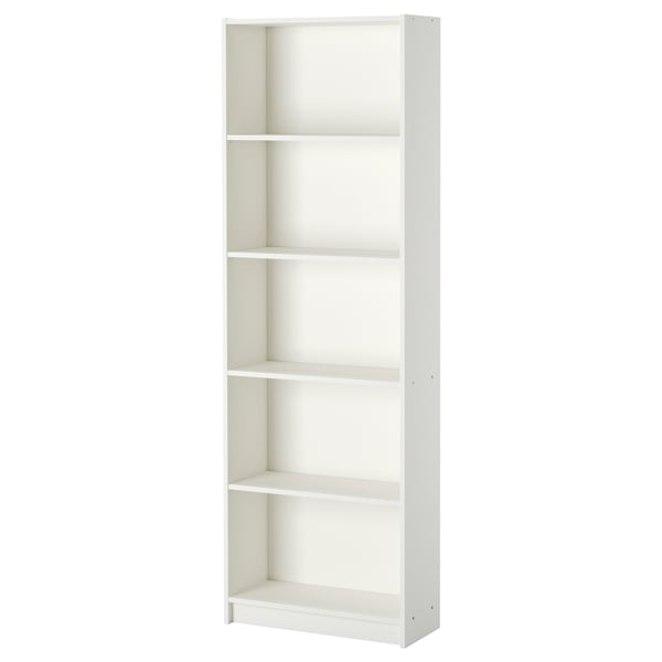 GERSBY bookcase, white, 60x180 cm