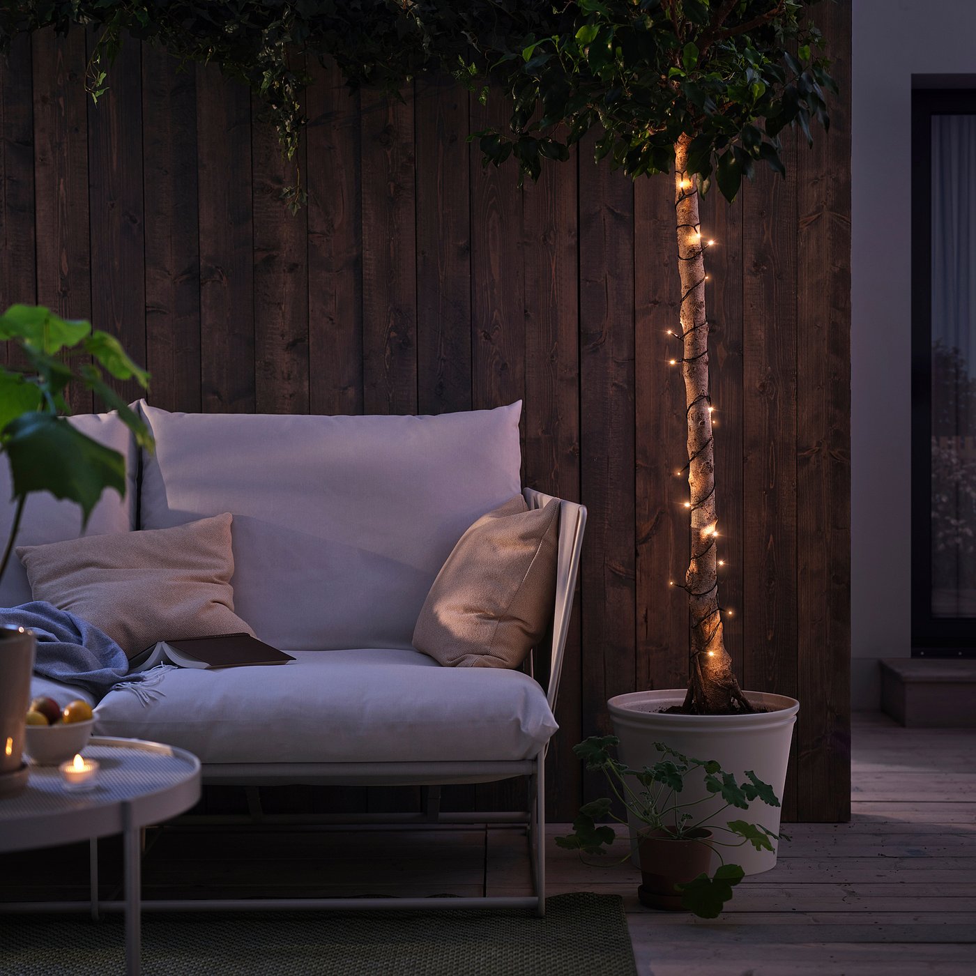 GETKÅL LED lighting chain, battery-operated outdoor, 4.5 m