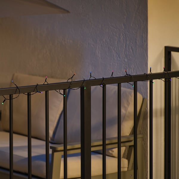 GETKÅL LED lighting, adjustable battery/outdoor color, 4.5m
