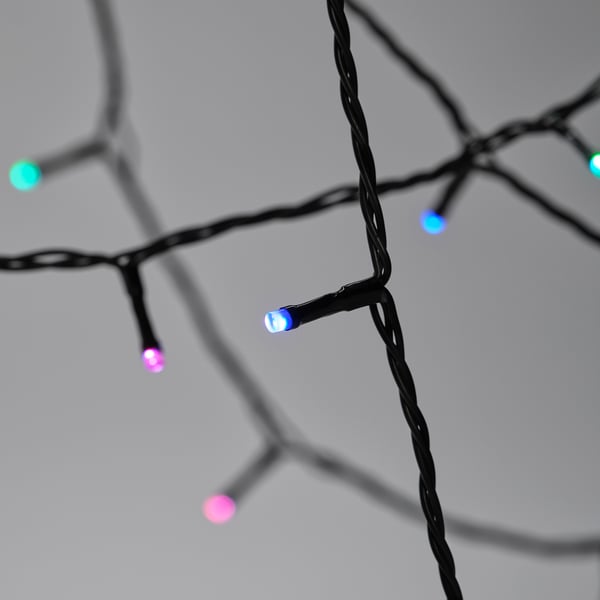GETKÅL LED lighting chain, adjustable colour outdoor, 14.6 m