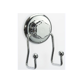 DOUBLE SUCTION CUP HANGER BEST LOCK CHROME