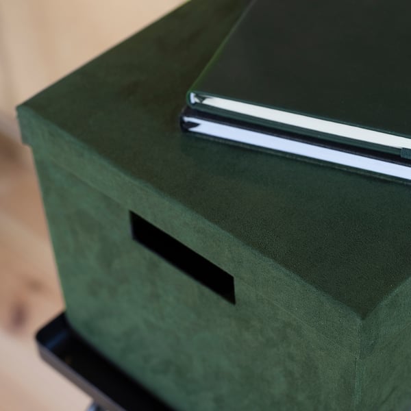 GJÄTTA storage box with lid
