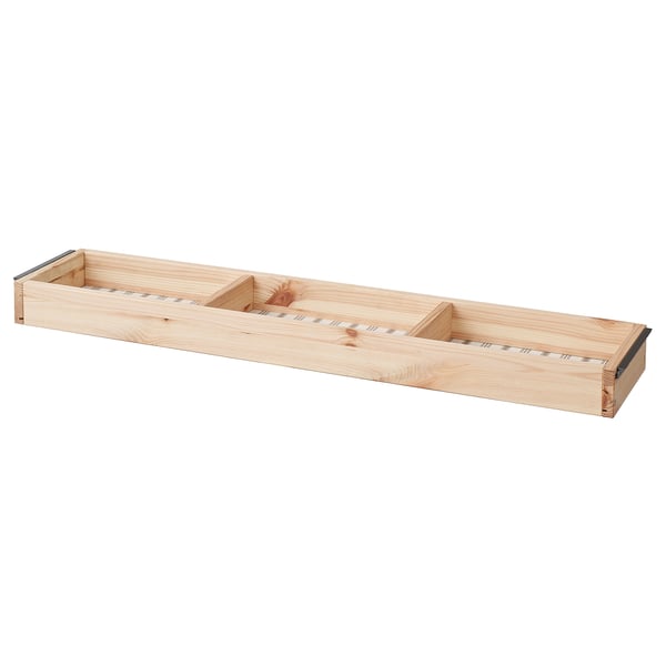 GJEMNES insert for accessories, pine, 84x18 cm
