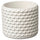 GLACIÄRBJÖRN plant pot, white, 9 cm