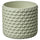 GLACIÄRBJÖRN plant pot, light green, 9 cm