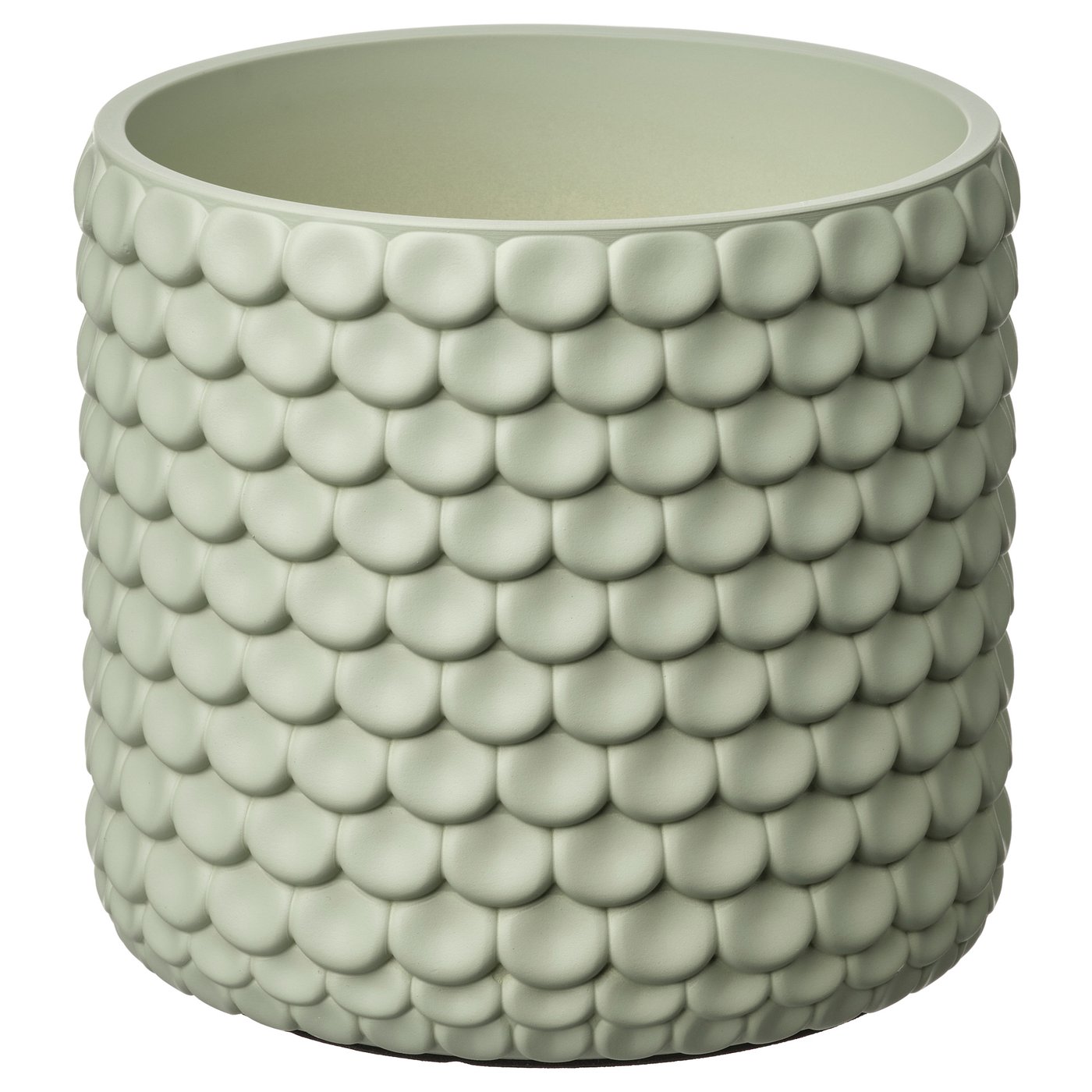 GLACIÄRBJÖRN plant pot, light green, 12 cm