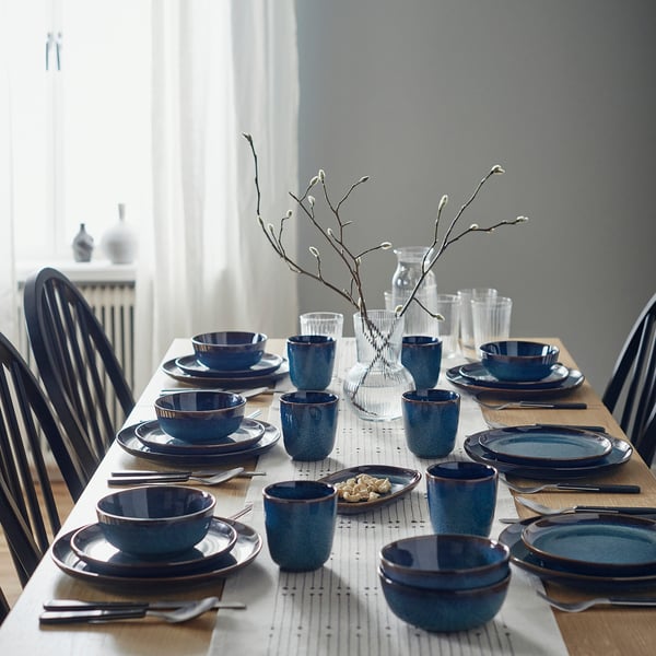 GLADELIG bowl, blue, 14 cm