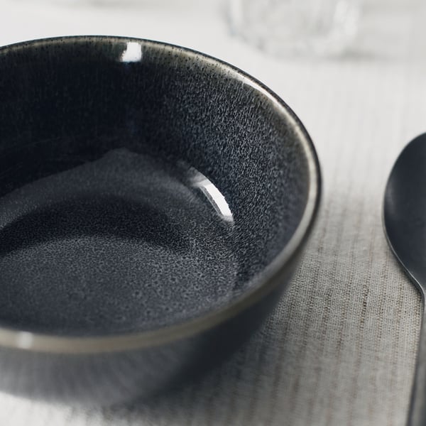 GLADELIG - GLADELIG Bowl, dark grey, 14 cm