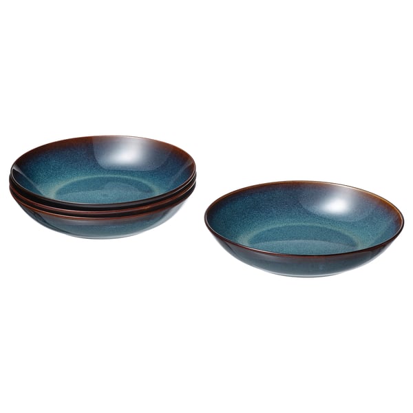 GLADELIG deep plate, blue