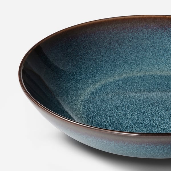 GLADELIG deep plate, blue