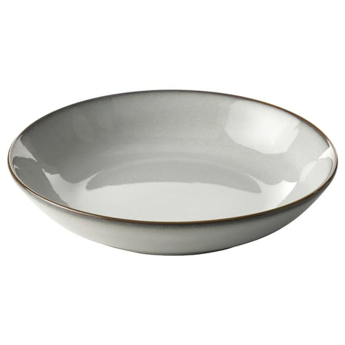 GLADELIG - GLADELIG Deep plate, grey, 21 cm