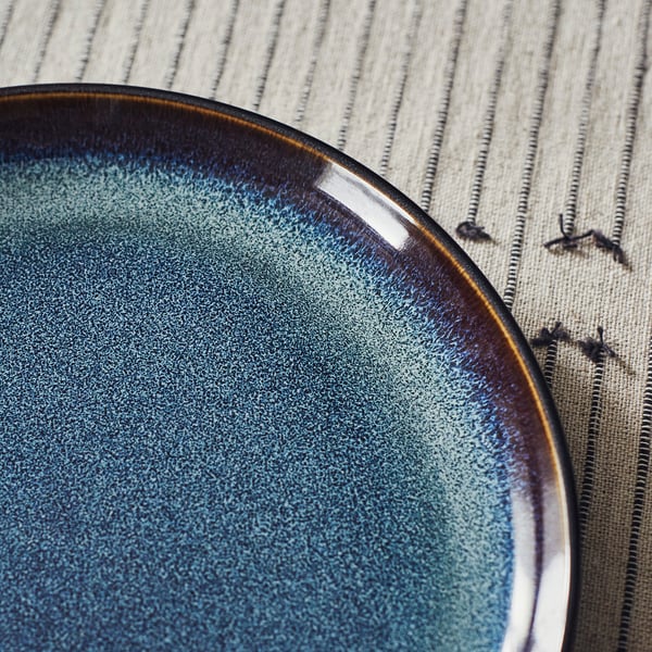 GLADELIG side plate, blue, 20 cm