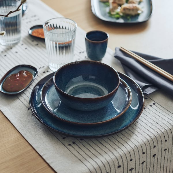 GLADELIG side plate, blue, 20 cm