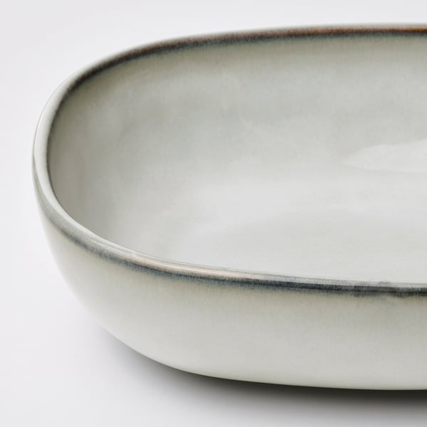 GLADELIG oven dish, set of 2, grey