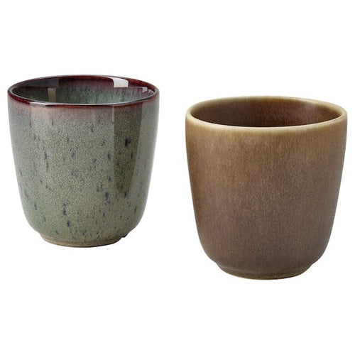 GLADELIG mug, mixed colours, 2 pack