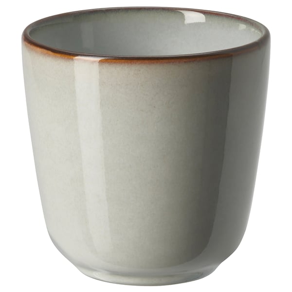 GLADELIG mug, grey, 30 cl