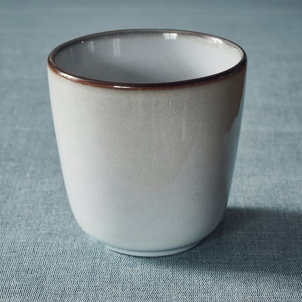 GLADELIG mug, grey, 30 cl