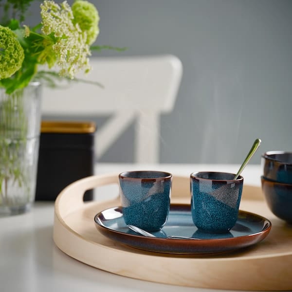 Ikea GLADELIG - Espresso cup, blue, 10 cl