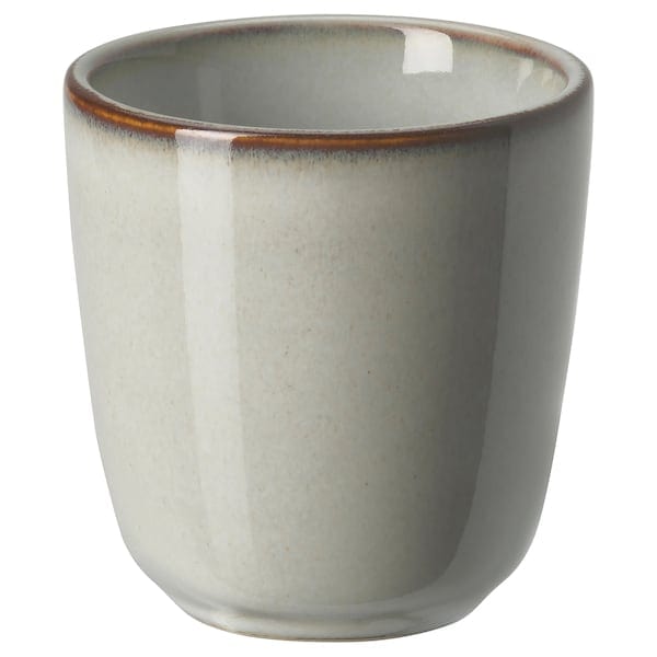 Ikea GLADELIG - Espresso cup, grey, 10 cl