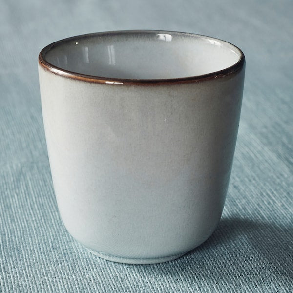 GLADELIG espresso cup, grey, 10 cl