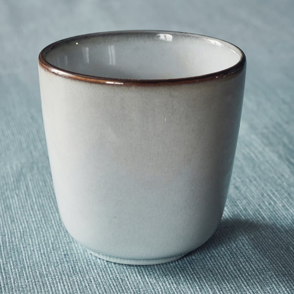 GLADELIG espresso cup, grey, 10 cl