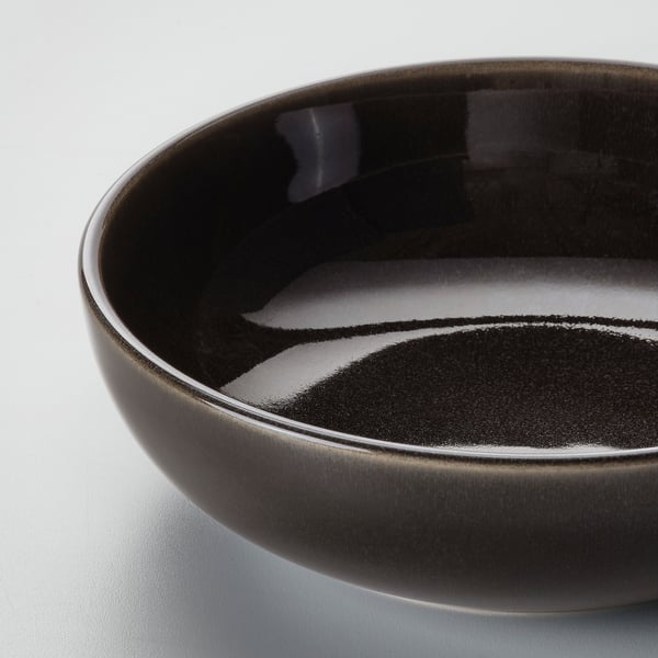 GLADELIG oven dish, dark grey, 20 cm