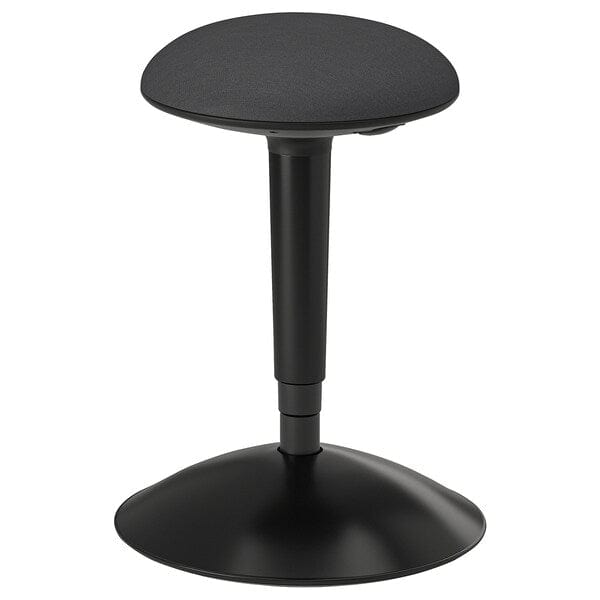 Ikea GLADHÖJDEN / NILSERIK - Table and stool for active seating, anthracite/grey ,