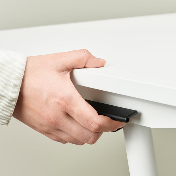 GLADHÖJDEN desk sit/stand, white, 100x60 cm