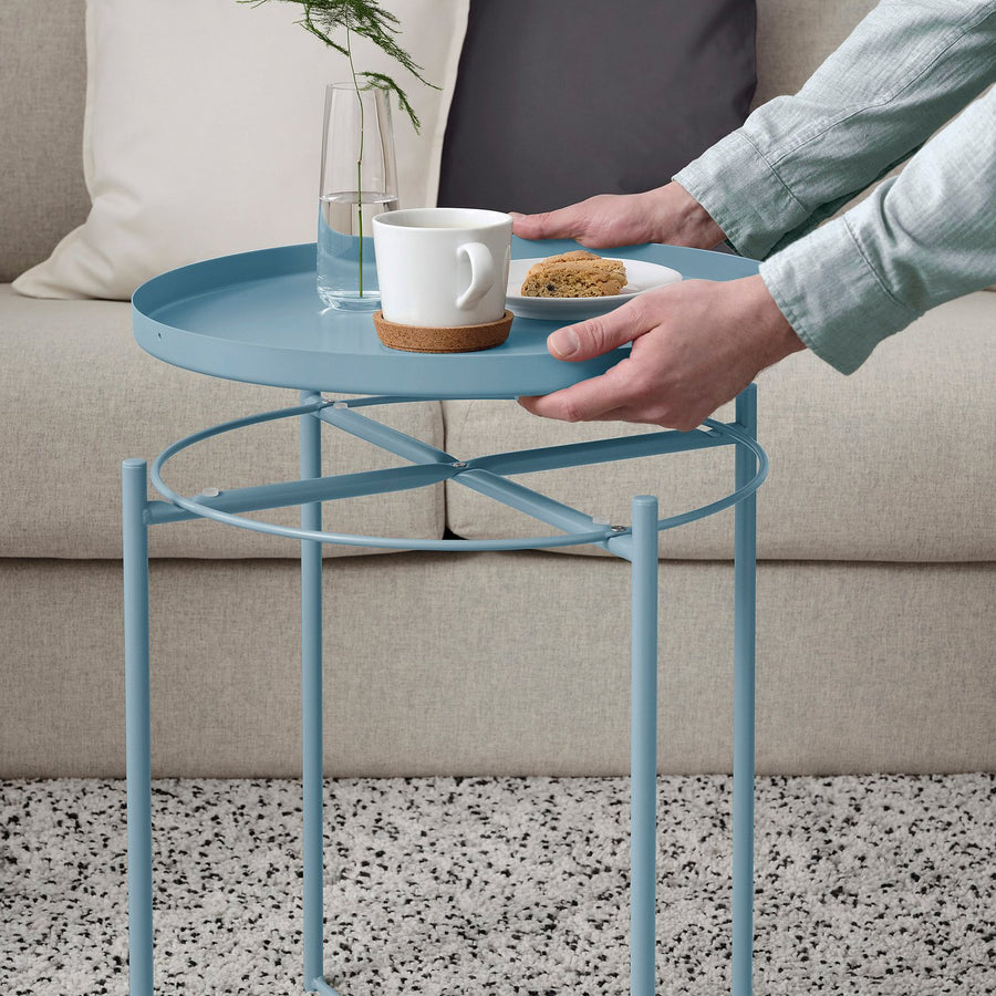 GLADOM tray table, light blue, 45x53 cm