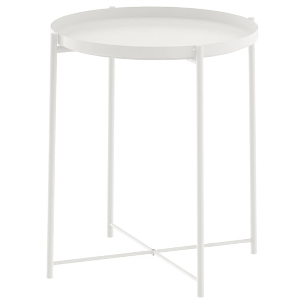GLADOM - GLADOM Tray table, white, 45x53 cm