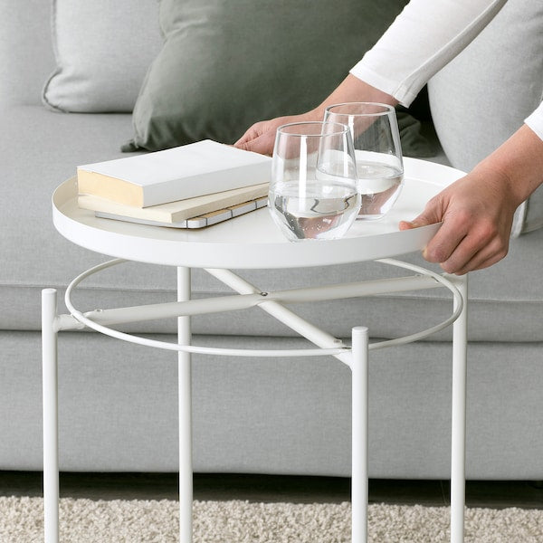 GLADOM - Tray table, white, 45x53 cm