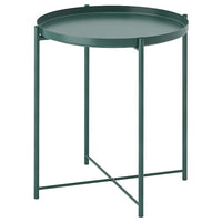 GLADOM tray table, dark grey-green, 45x53 cm