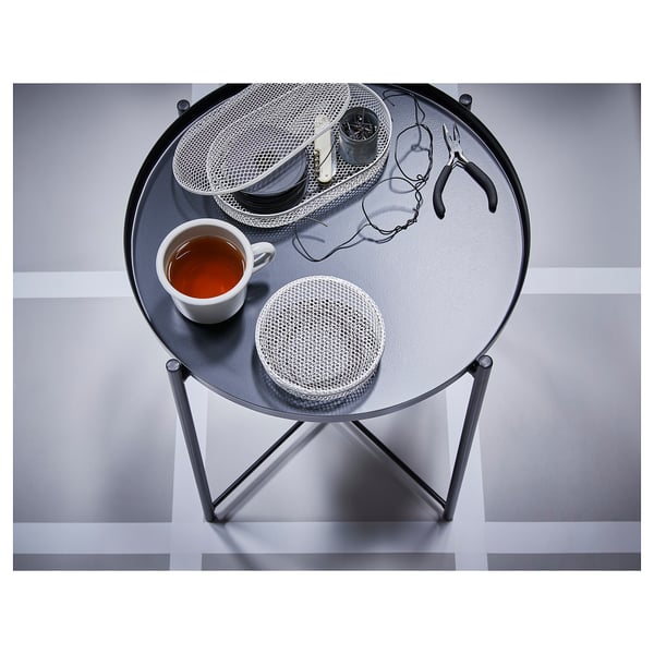 GLADOM tray table, black, 45x53 cm