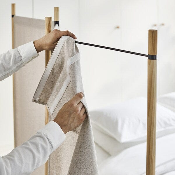 Ikea GLAMBERGET - Room divider, pine/Katorp beige, 150x150 cm