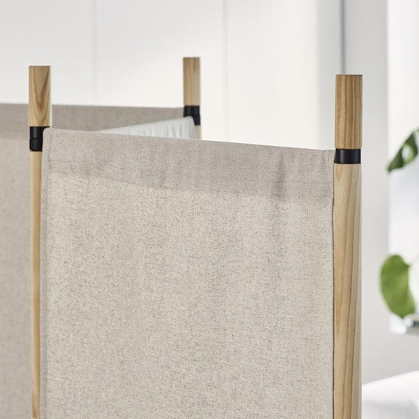 Ikea GLAMBERGET - Room divider, pine/Katorp beige, 150x150 cm