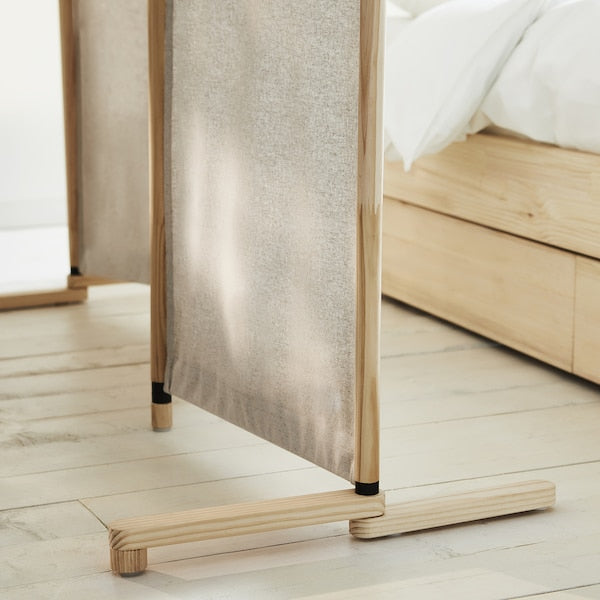 GLAMBERGET - Room divider, pine/Katorp beige, 150x150 cm