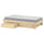 GLAMBERGET - Bed frame/container/materas, pine/Vesteröy rigid,90x200 cm