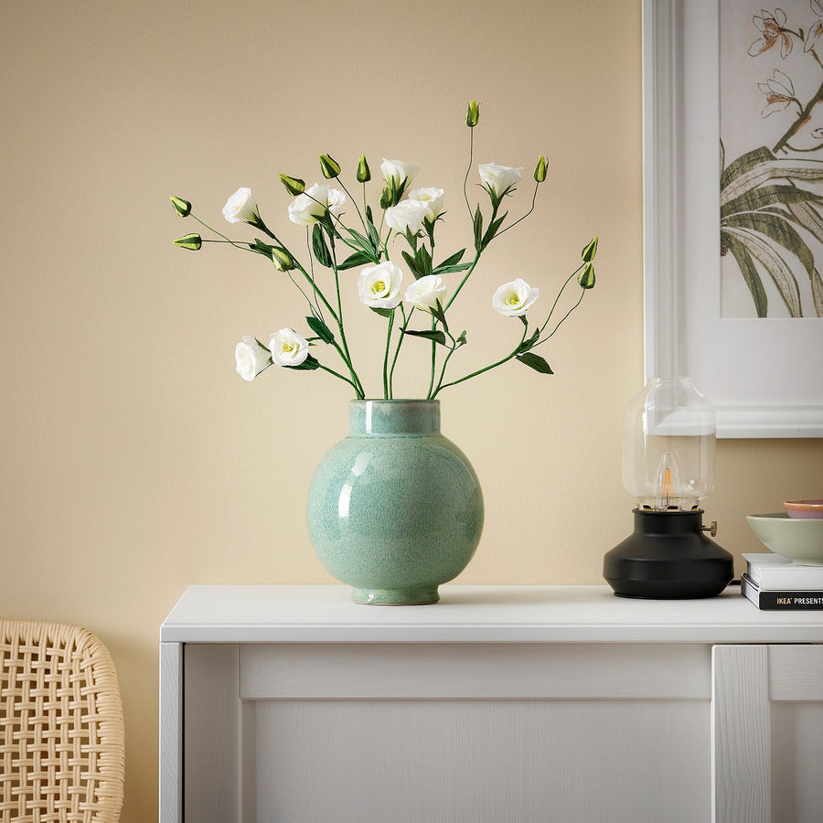 GLANSGRAN vase, light green, 23 cm