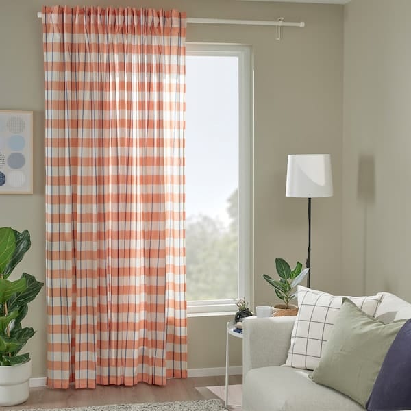 Ikea GLANSHAGTORN - Tent, 1 sheet, orange white/blue, , 300x300 cm