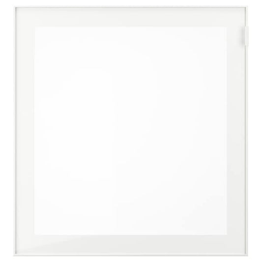 Ikea GLASSVIK - Glass door, white/frosted glass,60x64 cm