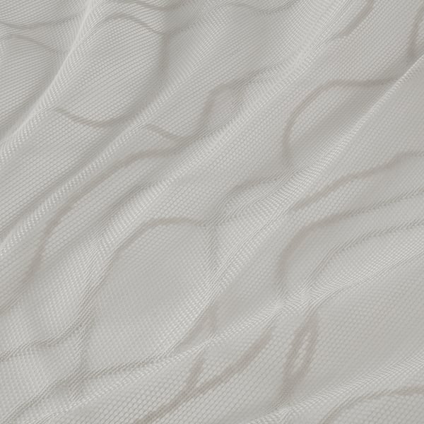 GLESGRÖE sheer curtains, 1 pair, grey/with heading tape, 145x300 cm