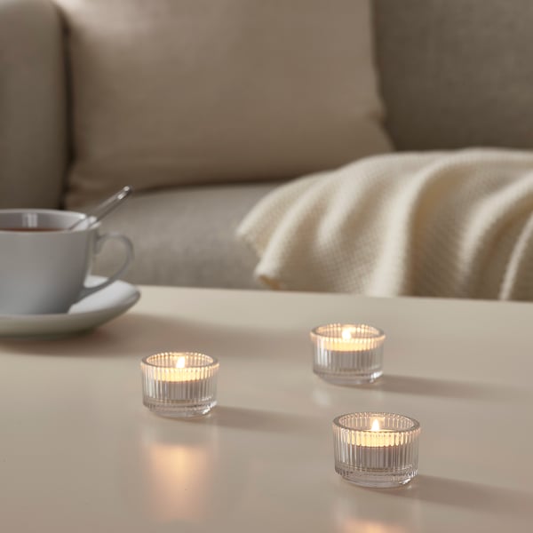 GLIMMA unscented tealight, 6 hr, 36 pack
