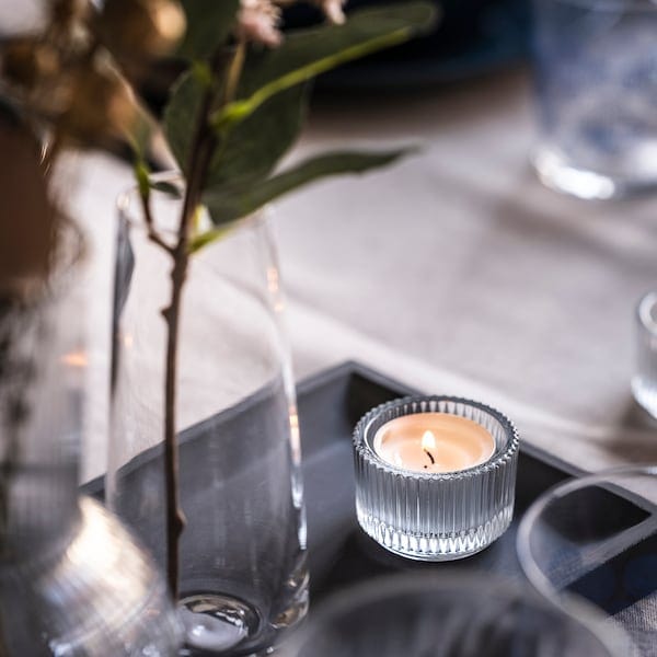 Ikea GLIMMA Fragrance-free candle, 6h, 36 pieces